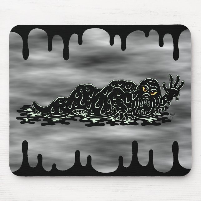 Mousepad Creeping Slime Hulk Weird Horror Art (Frente)