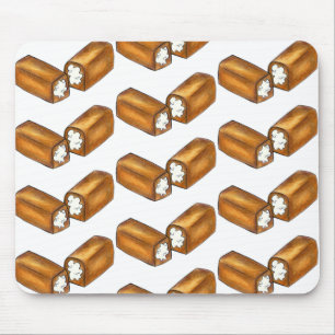 Mousepad Creme Enchido Saco Bolo Comida Foodie