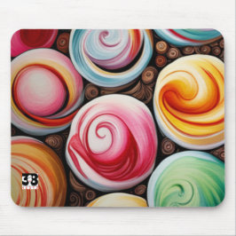 Mousepad Cremy Swirls