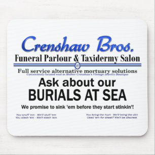Mousepad Crenshaw Bros Enterrados No Mar Promo Merch