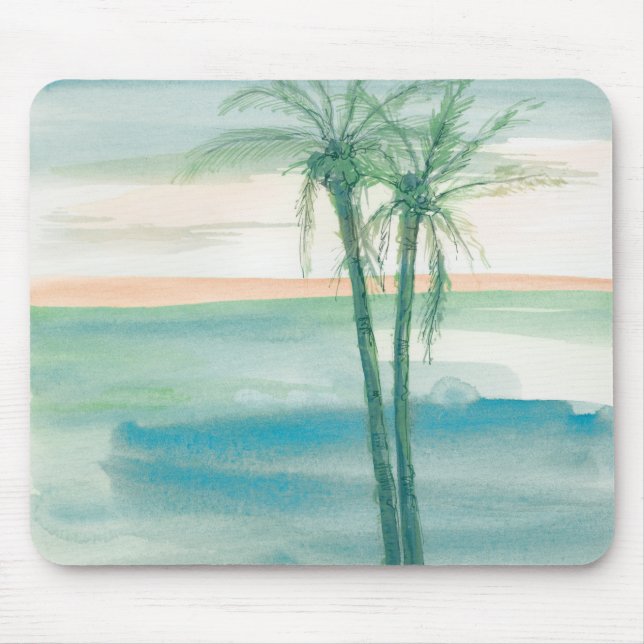 Mousepad Crepúsculo calmo tropical (Frente)