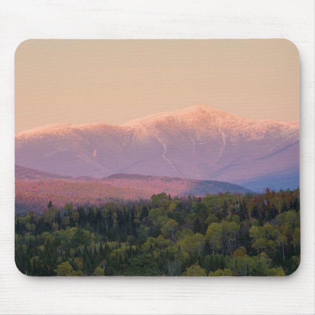 Mousepad Crepúsculo e Monte Washington em New Hampshire (Frente)