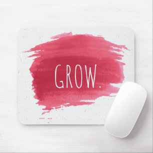 Mousepad CRESCER Texto No Suporte Do Mouse De Pintura Verme