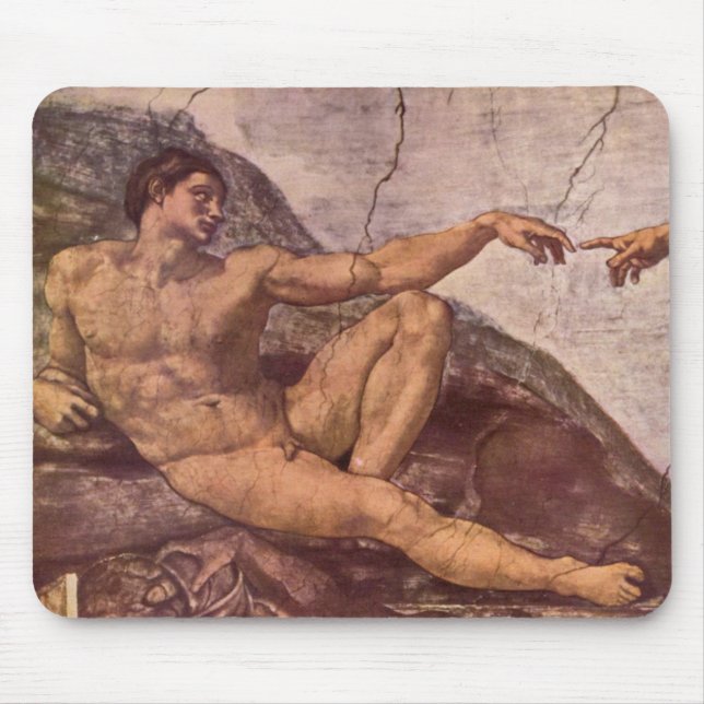 Mousepad Criação de Adão em detalhe (Frente)