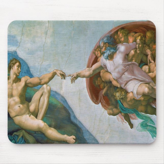 Mousepad Criação de Adão - Michelangelo 1475 - 1564 (Frente)