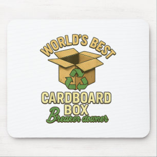 Mousepad Criador de caixas de papelão do mundo Engraçado Ec
