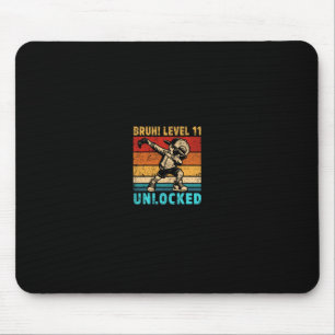 Mousepad Criança de 11 anos, Criança Boca Bruh 11 nível U