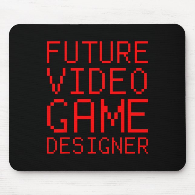 Mousepad Criança do Designer de Vídeo do Futuro (Frente)