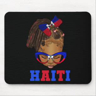 Mousepad Criança Negra Afro Mensageira Rapariga Haitiana In