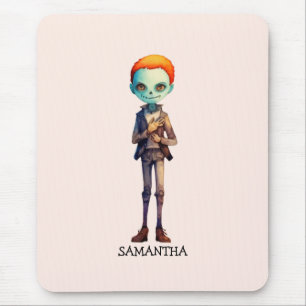 Mousepad Criança Zombie Macabra Adorável Mas Bonita - Macab