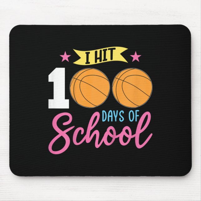Mousepad Crianças 100º Dia De Meninas Escolares Eu Atingi 1 (Frente)