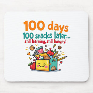 Mousepad Crianças 100 Dias 100 Snacks Depois Do 100º Dia Da