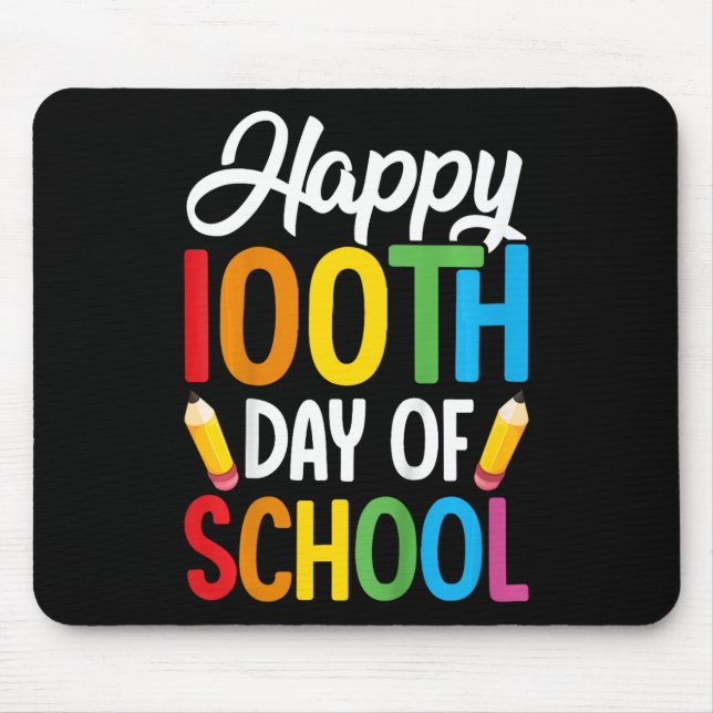 Mousepad Crianças 100 Dias De Professores Crianças Meninos  (Frente)