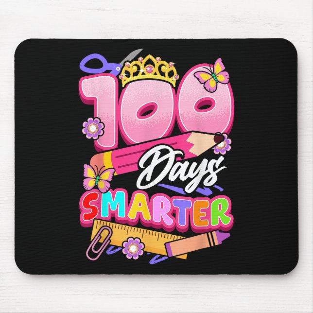 Mousepad Crianças 100 Dias Mais Inteligentes Meninas 100º D (Frente)