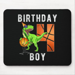 Mousepad Crianças 4º Aniversário Para Garoto De Basquete 4