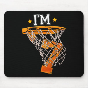 Mousepad Crianças 7 de basquete de aniversário Eu sou 7 Boy