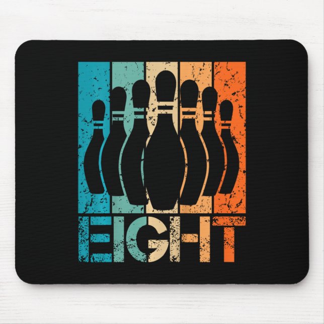 Mousepad Crianças 8ª Boliche Aniversário de 8 anos (Frente)