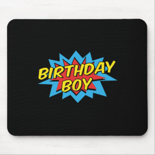 Mousepad Crianças Bonitas de Aniversário Super Herói Corres