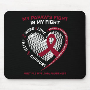 Mousepad Crianças Borgonha Cancer Sanguíneo Papaw Múltiplo