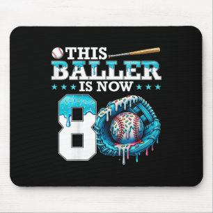 Mousepad Crianças Bysebyll Drip 8º Festa de Aniversário Fã 