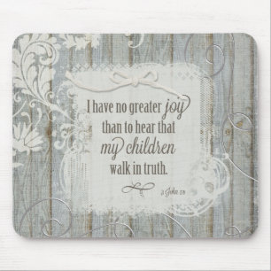 Mousepad Crianças caminham na verdade - 3 John 1:4