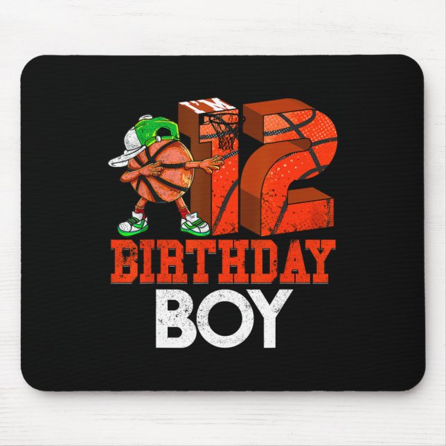 Mousepad Crianças de 12 anos de idade bebendo 12 de basquet (Frente)