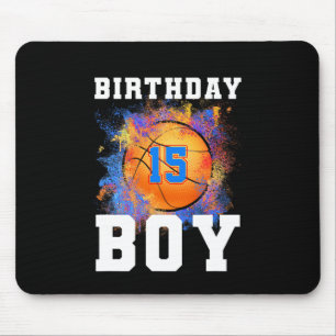 Mousepad Crianças de 15 anos 15 Bicho de aniversário do gar