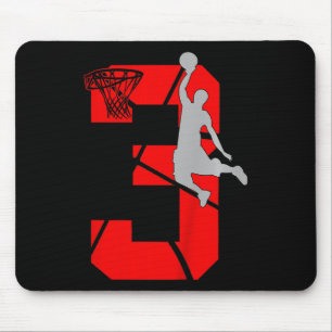 Mousepad Crianças de 3 anos de idade 3º aniversário do Bysk