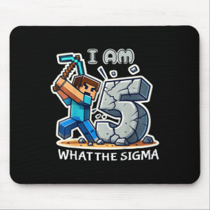 Mousepad Crianças de 5 Anos de Idade Pixel Art Sigma Estilo
