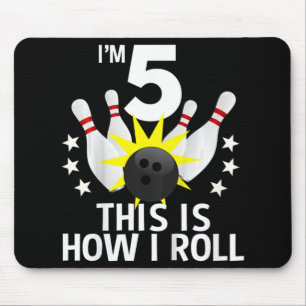 Mousepad Crianças de 5 anos Festa de aniversário de Boliche