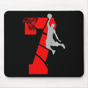 Mousepad Crianças de 7 anos 7 de basquete de basqueteTema d