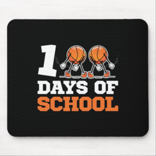 Mousepad Crianças De Basquete Do Dia Da Escola 100 Dias De