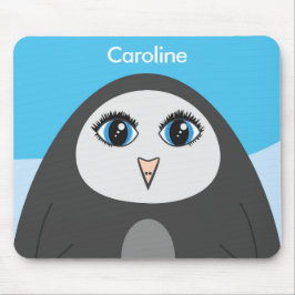 Mousepad Crianças de Cartoon Pinguim Bonito