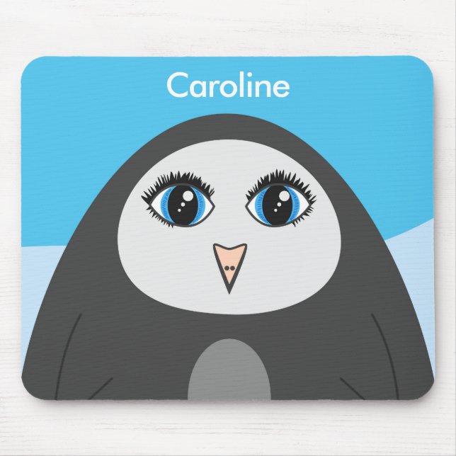 Mousepad Crianças de Cartoon Pinguim Bonito (Frente)