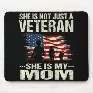 Mousepad Crianças de Veteran Ela não é apenas uma veterana