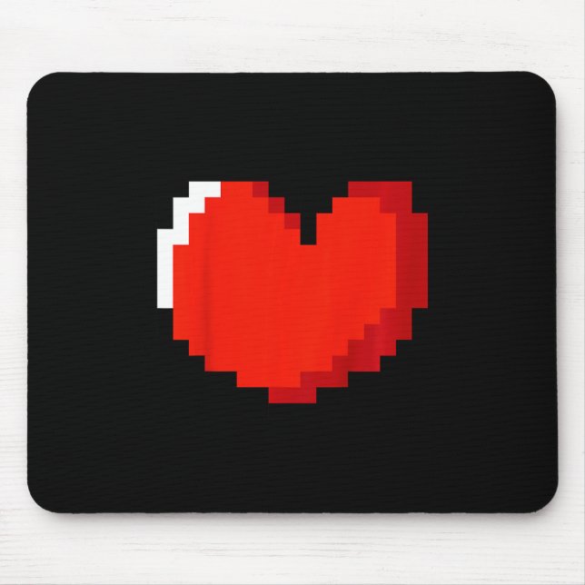 Mousepad Crianças, Dia de os namorados de Arte de Pixel Car (Frente)