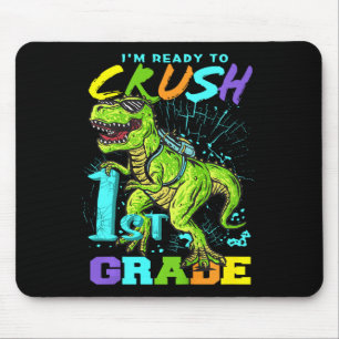 Mousepad Crianças Divertidas Primeira Classe T-Rex Tee