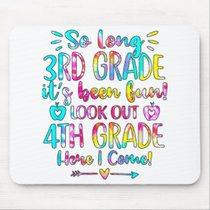Mousepad Crianças do 3º ano do 4º ano aqui eu venho em terc