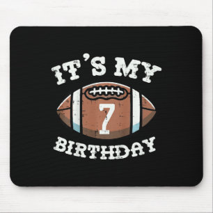 Mousepad Crianças É O Meu 7 Aniversário Americano de Futebo