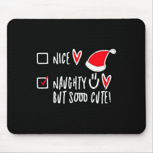 Mousepad Crianças Engraçadas Lista Xmas Bonita Ou Mata, Mas