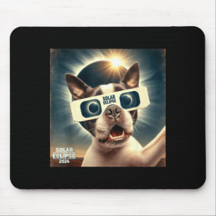 Mousepad Crianças Engraçadas Selfie Boston Terrier Mulheres
