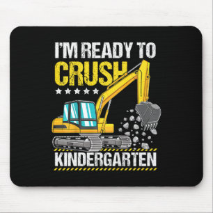 Mousepad Crianças Estou Pronto Para Dominar Construção Pré-