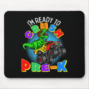 Mousepad Crianças Estou Pronto Para Esmagar Pré K Dinossaur