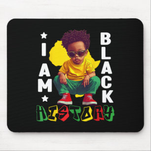 Mousepad Crianças Eu Sou História Negra Jovem Rei Negro Afr