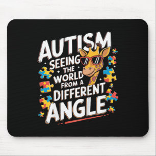 Mousepad Crianças Girafa Autismo Vendo Mundo Diferente Ângu