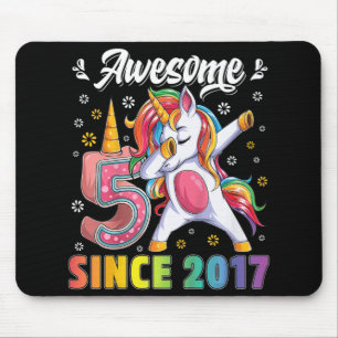 Mousepad Crianças incríveis dabbing unicorn aniversário de