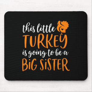 Mousepad Crianças Irmã Grande Anúncio de Gravidez de Ação d