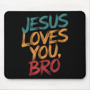 Mousepad Crianças Jesus Ama Você Irmão Camiseta Divertida M