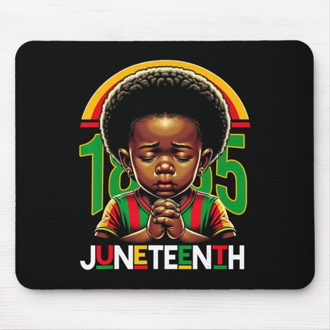 Mousepad Crianças Juneteenth Príncipe 1865 Mês da História  (Frente)