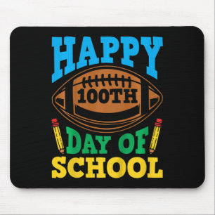 Mousepad Crianças Meninas 100 Dias De Escola Feliz 100 Dias